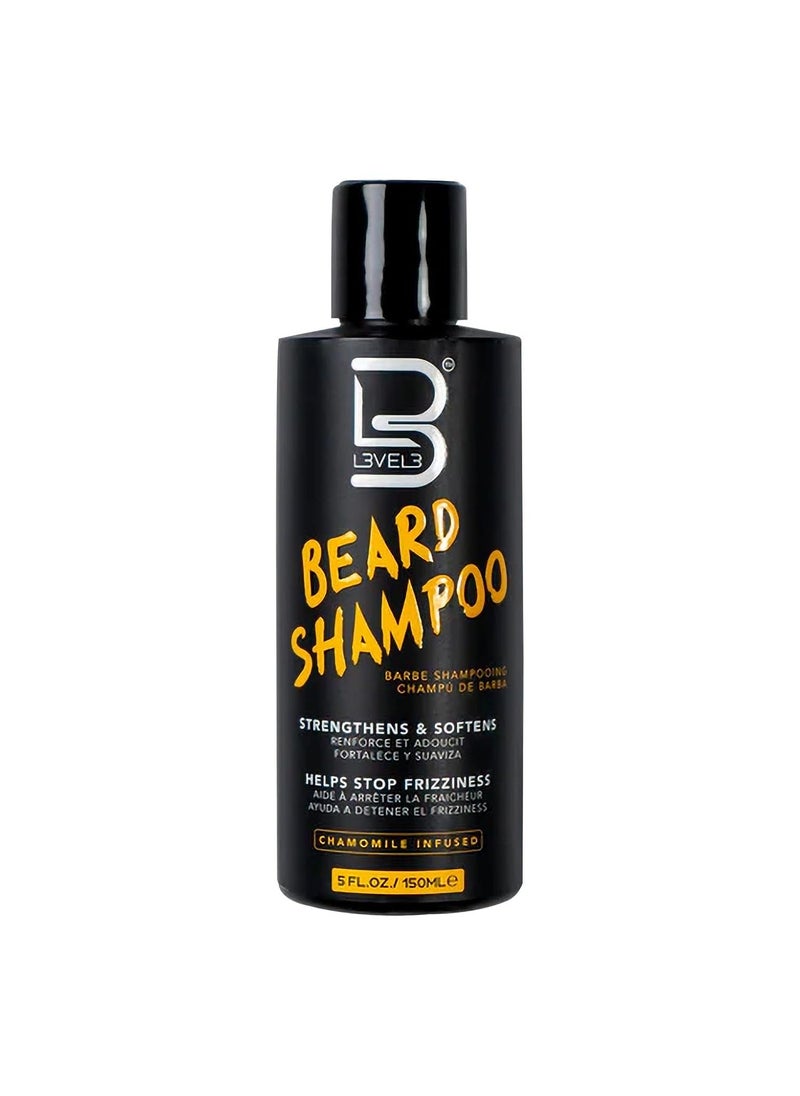 L3 L3 Level 3 Beard Shampoo - Cleanse and Nourish your Facial Hair - Softens and Tames Frizzy Beards 