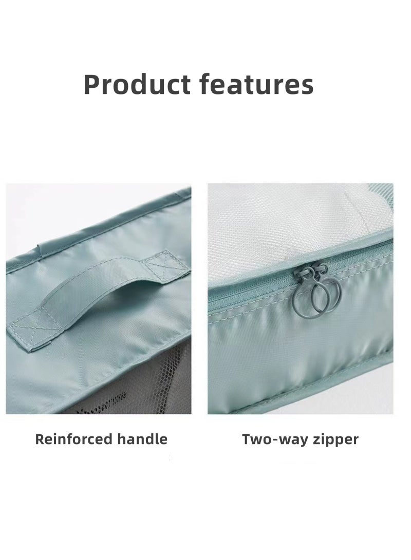 8 Pcs Set Travel Organizer Kit, Packing Cubes for travel, Lightweight Luggage Storage Bag，Household storage bag - Image 4