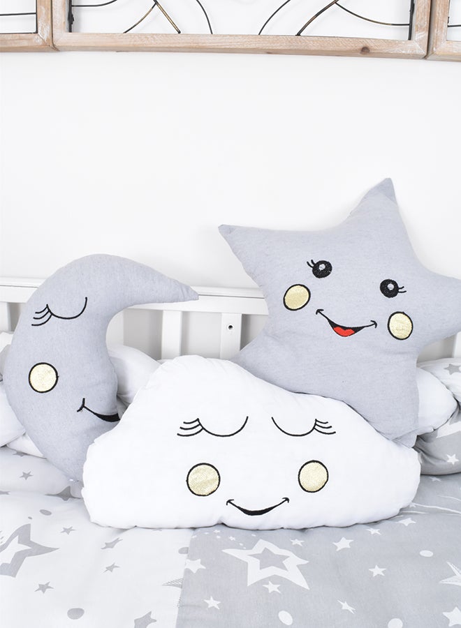 FUN MOMENT 6-Piece Baby Cot Bedspread With Snail Partitions 130×70cm - Image 4