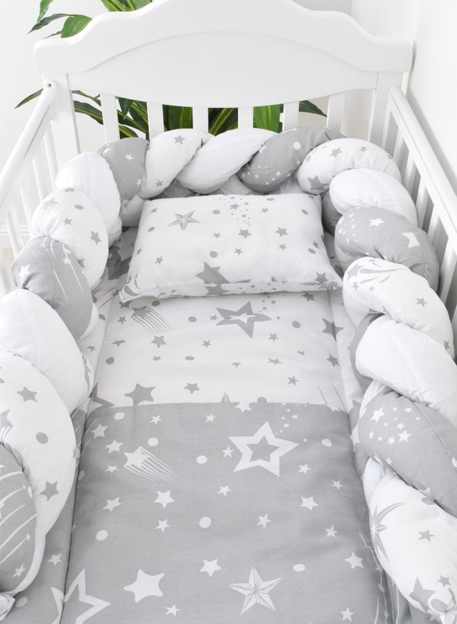 FUN MOMENT 6-Piece Baby Cot Bedspread With Snail Partitions 130×70cm - Image 3