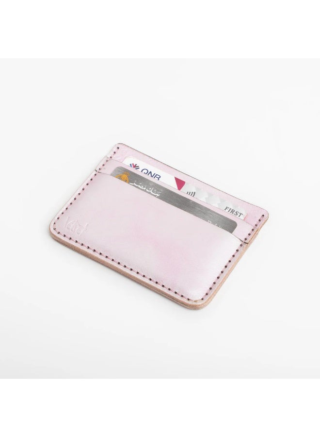 VELVET Elegant Powder Pink Cardholder for Women –  Minimalist Wallet with Multiple Card Slots – Stylish & Compact Purse Accessory  - Image 3