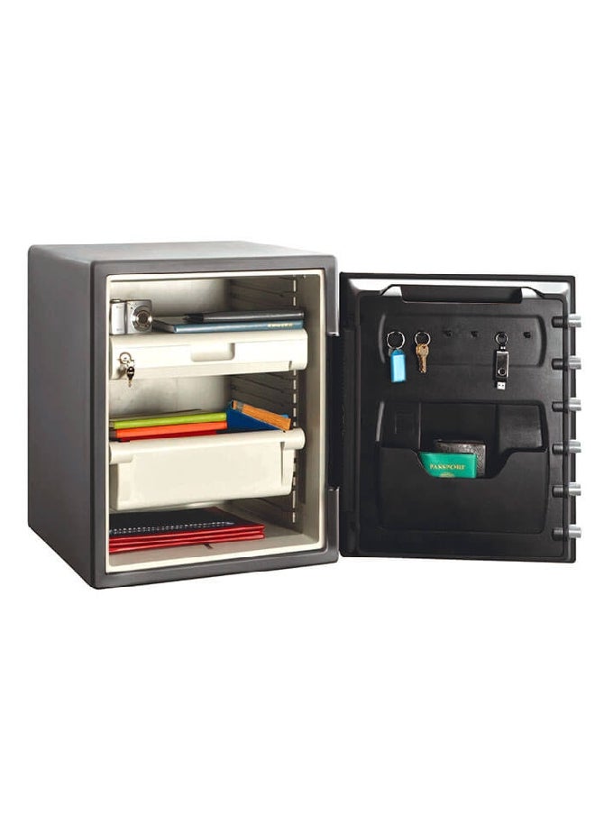 SentrySafe - Fireproof and Waterproof Dual Lock Digital Safe Black 57kg STW205GYC - Image 1
