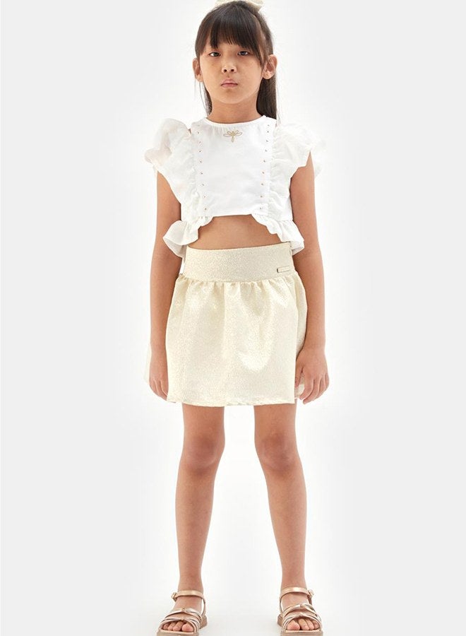 Tyess Girl Gold Skirt - Image 1