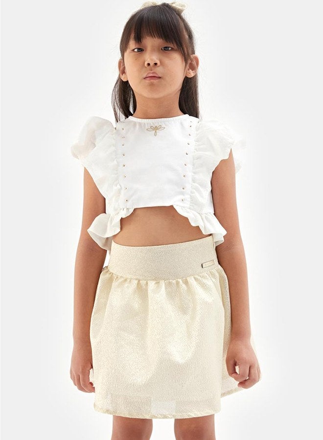 Tyess Girl Gold Skirt - Image 2