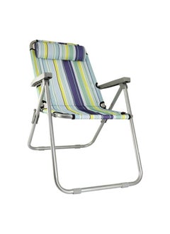 GO2CAMPS Camping Chair With Headrest-Folding Camping Chair-Picnic Chair High Quality Beach Chair For Garden Balcony Or Festivals Outdoor Collapsable Chair As Fishing Chair,Festival Chair (Multicolour)  - Image 5