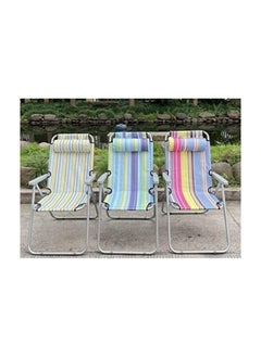 GO2CAMPS Camping Chair With Headrest-Folding Camping Chair-Picnic Chair High Quality Beach Chair For Garden Balcony Or Festivals Outdoor Collapsable Chair As Fishing Chair,Festival Chair (Multicolour)  - Image 4