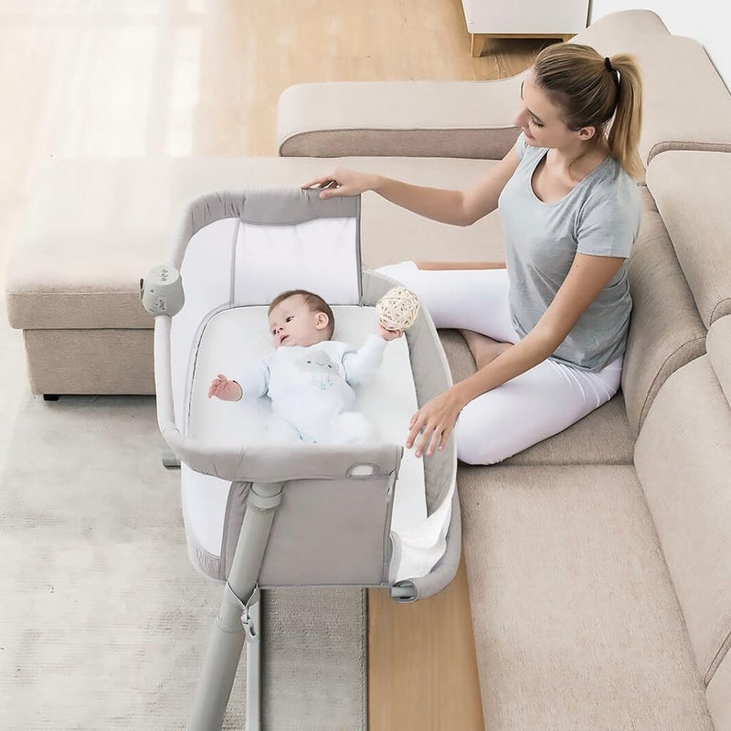 RONBEI Baby Bassinet Bedside Sleeper CribsBaby Bed to Bed Adjustable Portable for Newborn InfantBaby BoyBaby Girl - Image 5