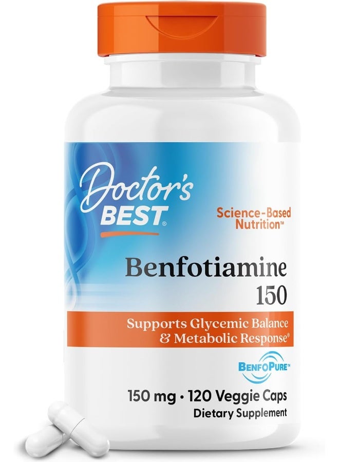 Doctor's Best Benfotiamine 150 mg, 120 Veggie Caps - Image 1