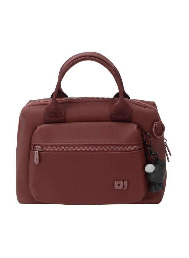 David Jones PU tote bag with compartment multi pocket bag for work, Gym , school and everyday- Light weight and durable handbag with extra cross body adjustable strap model cm7687 - Image 1