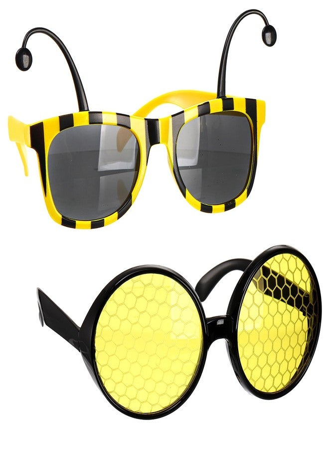 Eorbow 5 Pack Bee Costume Set, Bee Wings with 2 Antenna Headbands and 2 Glasses, Bees Outfit for Men, Women, and Kids, Bees Dress Up Accessories for Birthday, Halloween, Cosplay Party, Yellow - Image 4
