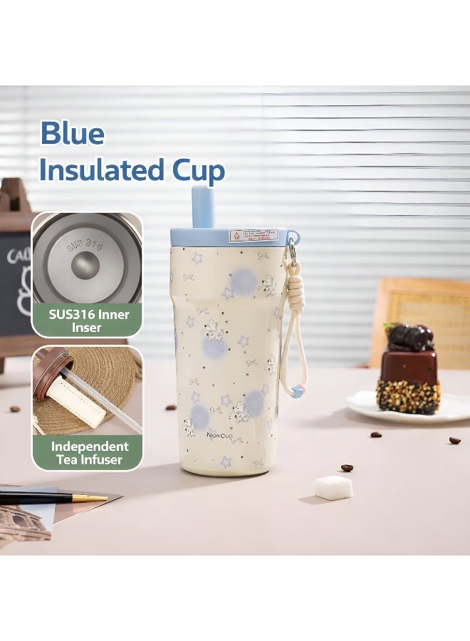NICE Insulated Travel Mug 500ml – Double Wall Stainless Steel, Leakproof, BPA Free, with Hidden Straw, Keeps Drinks Hot & Cold, Perfect for Travel & Daily Use - Image 2