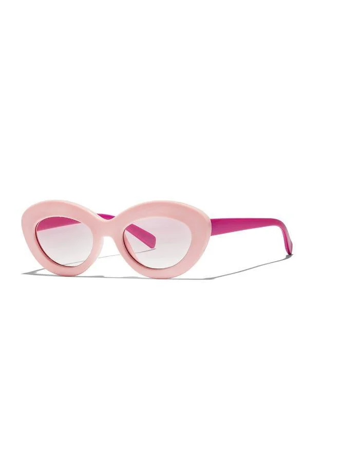 Blackout Rosie,Women Sunglasses, Oval Sunglasses, UV Protection: UV400 (Pink,Pink)