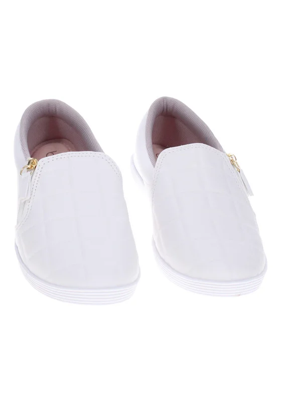 Beira Rio Beira Rio Ladies Closed/Flat Shoes White | Made In Brazil