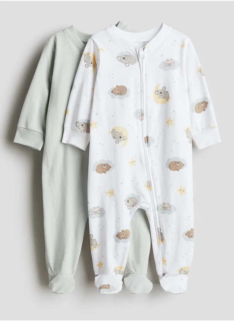 اتش اند ام 2-Pack Zip-Up Sleepsuits