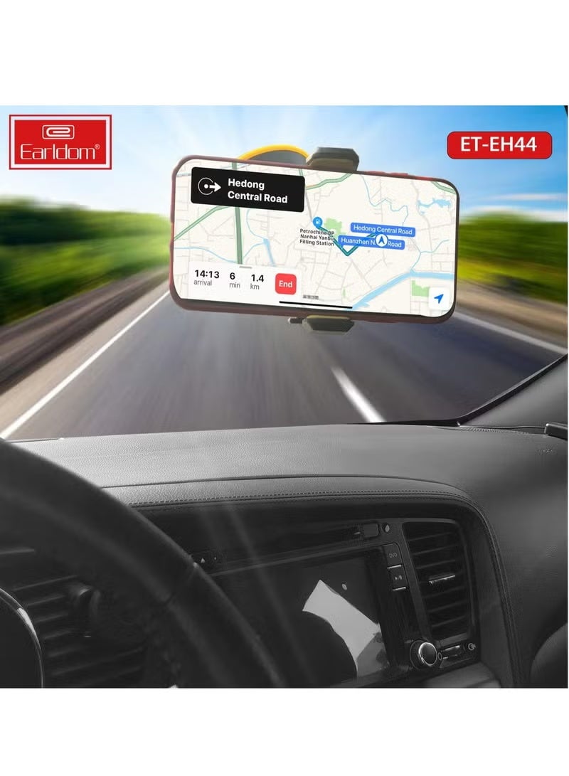 Earldom 360 Degree Free Rotation Universal Car Holder Black and Yellow EH-44 - Image 3