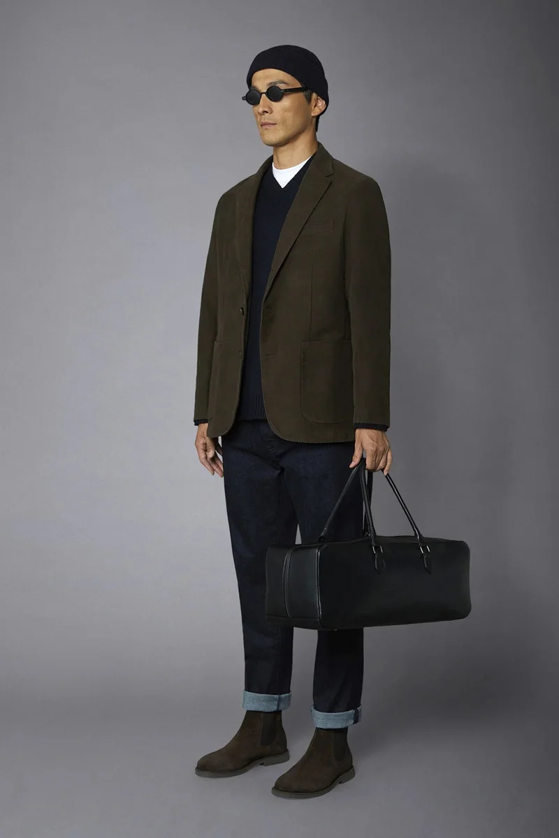 Doppelganger Men's single-breasted jacket - Brown