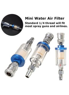 Digital Craft Digital Craft 14 Inline Air Oil Water Separator Filter Kit for Compressor Spray Paint Gun Tools  - Image 4