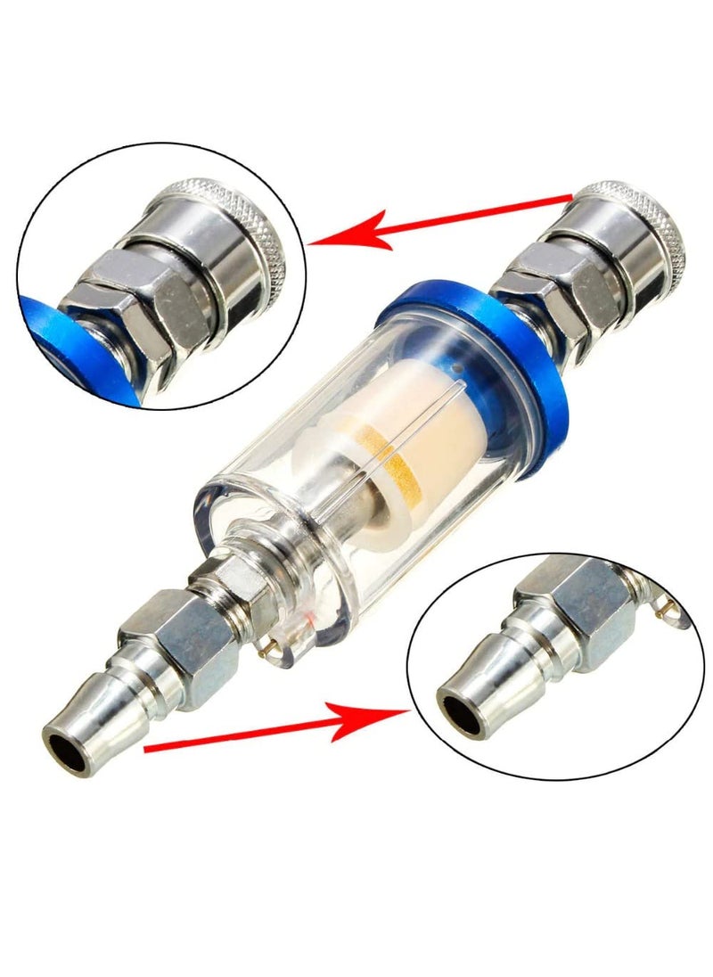 Digital Craft Digital Craft 14 Inline Air Oil Water Separator Filter Kit for Compressor Spray Paint Gun Tools  - Image 2