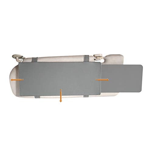 TFY Car Visor Extender TFY Anti-Glare Sun Visor Extender Window Sunshade and UV Rays Blocker - Grey - Image 1