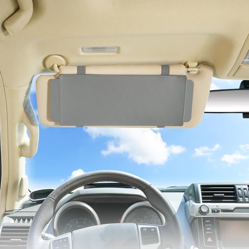 TFY Car Visor Extender TFY Anti-Glare Sun Visor Extender Window Sunshade and UV Rays Blocker - Grey - Image 2