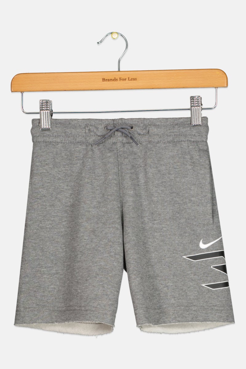 Nike شورتات خارجية للأطفال من نايك 3 براند بواسطة راسل ويلسون، رمادي - Image 2