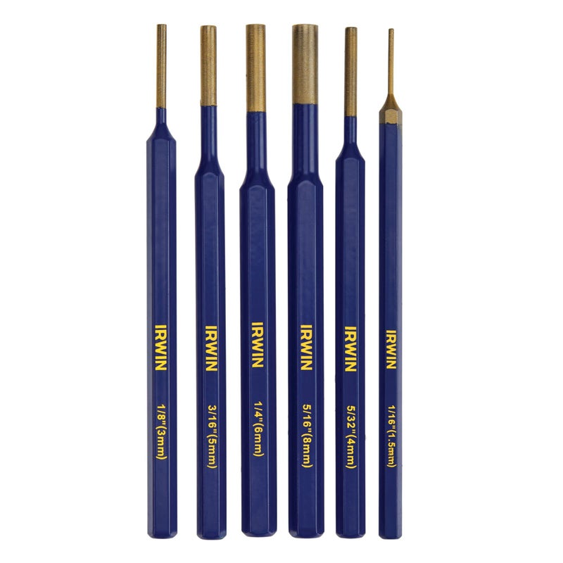 IRWIN Punch Set 6Pack with Various Sizes Tempered for Durability IRHT82531 - Image 2