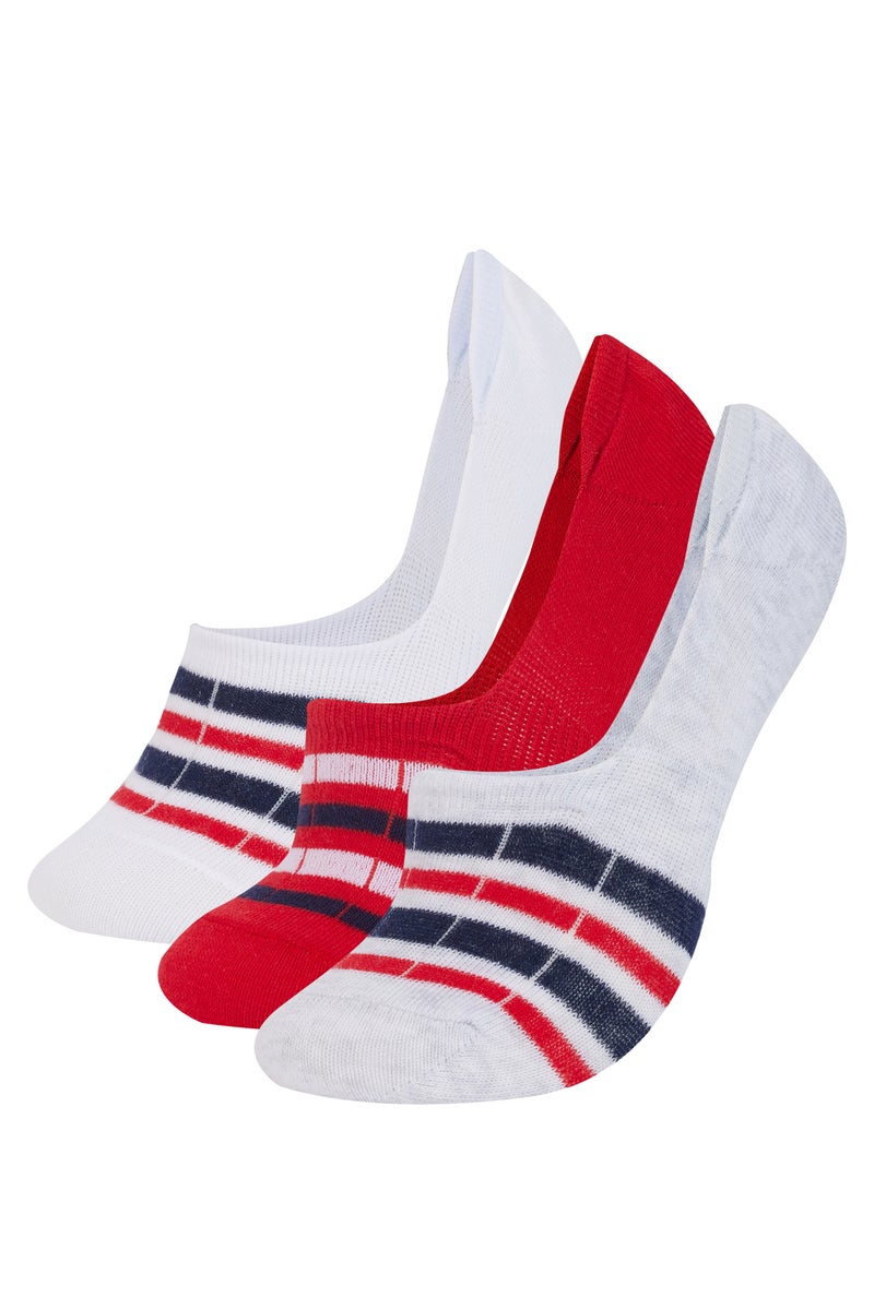 DeFacto Multicolour Woman Woman 3 Piece Cotton Ballerina Socks Casual - Image 1