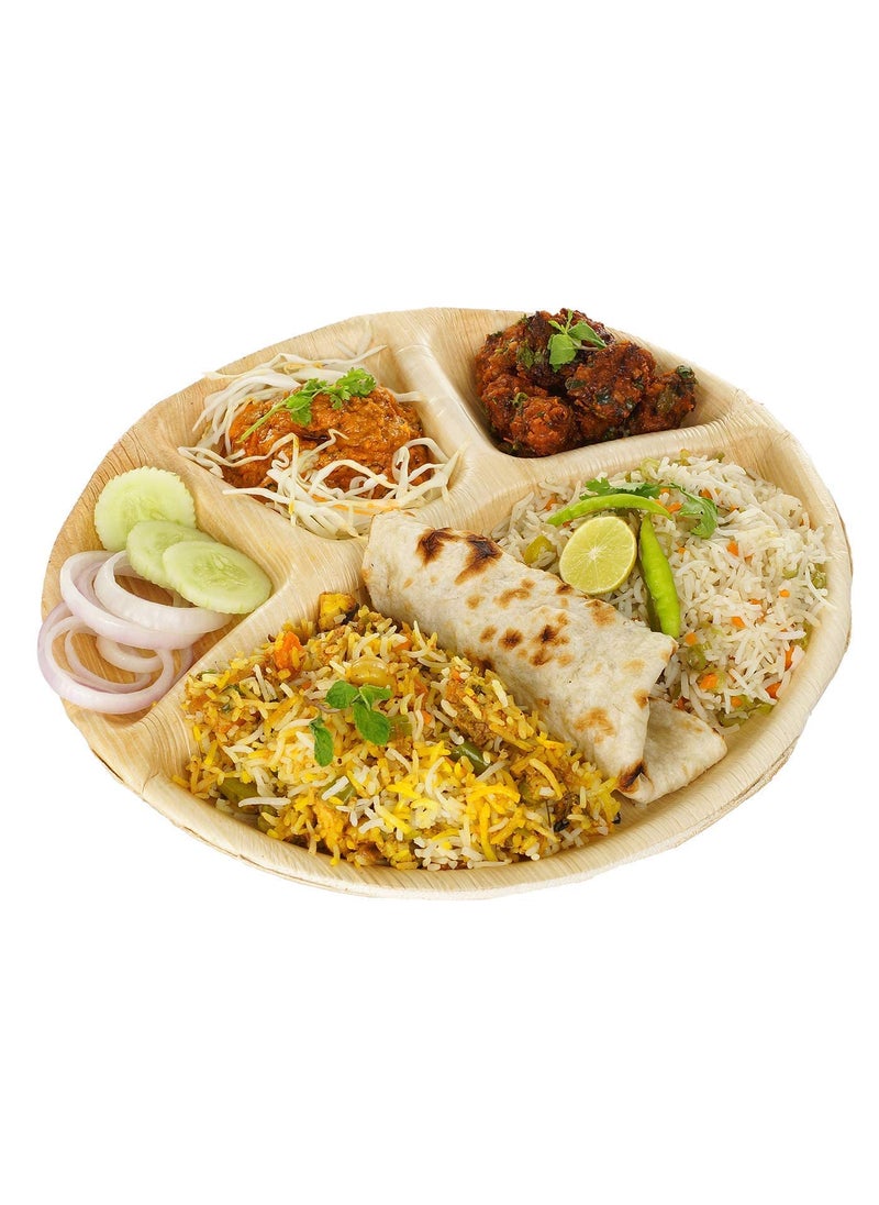 Amit Marketing - Amit Marketing,12" Woodan 4 Cp Biodegrable Woodn Dish (25pcs) - Image 1