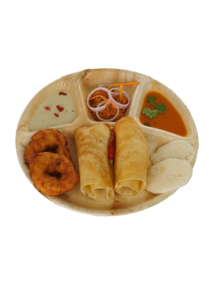 Amit Marketing - Amit Marketing,12" Woodan 4 Cp Biodegrable Woodn Dish (25pcs) - Image 1