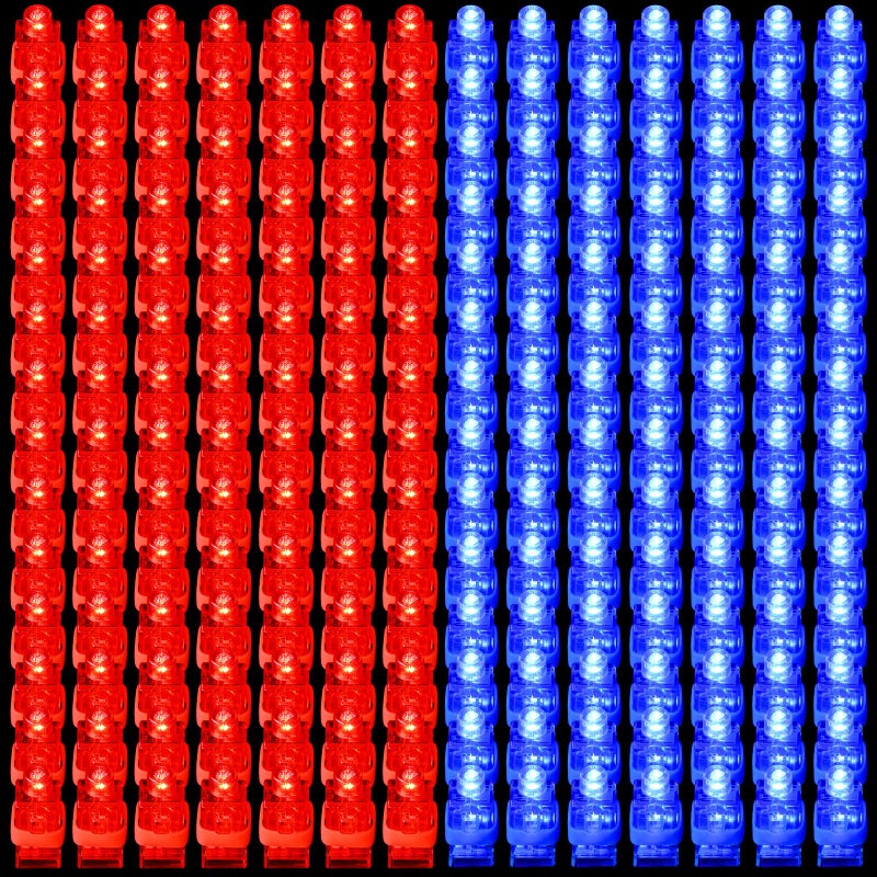 Riakrum 200 Pieces Finger Lights Finger Flashlights LED Lights Flashing Light up Rings Glow Sticks Glow in The Dark Bright for Party SuppliesRed Blue - Image 3