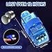 Riakrum 200 Pieces Finger Lights Finger Flashlights LED Lights Flashing Light up Rings Glow Sticks Glow in The Dark Bright for Party SuppliesRed Blue - Image 4