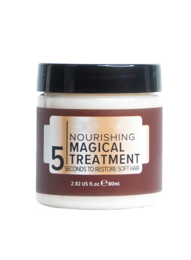 nvyue Magical Keratin Treatment Mask Advanced Molecular Roots Conditioner for Dry Damaged Hair 5 Seconds Restore Soft Hair 80ml - Image 2