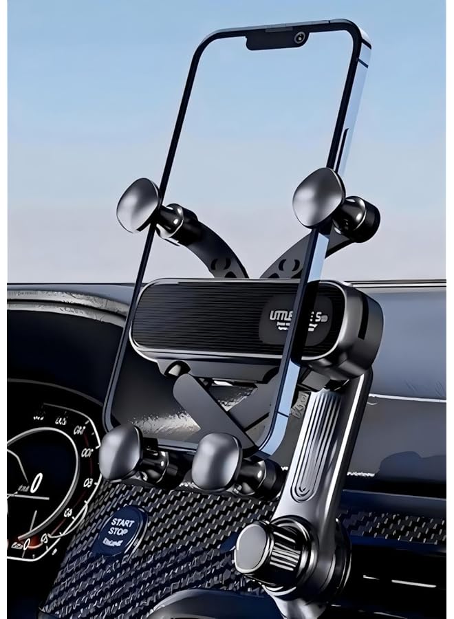 Green Tiger Car Phone Holder for Air Vent, Mobile Holder for Car with 360° Swing Arm and Anti-Slip Gravity Damping, One-button Release, Fit 4.7-7" Phones iPhone Samsung