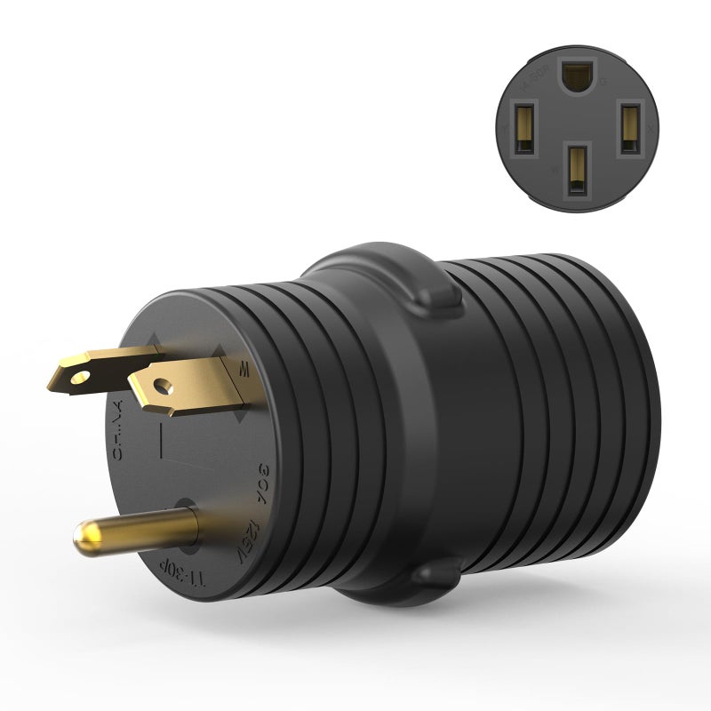 RVGUARD 30 Amp to 50 Amp RV Adapter Plug, NEMA TT-30P to NEMA 14-50R Electrical Power Adapter - Image 5
