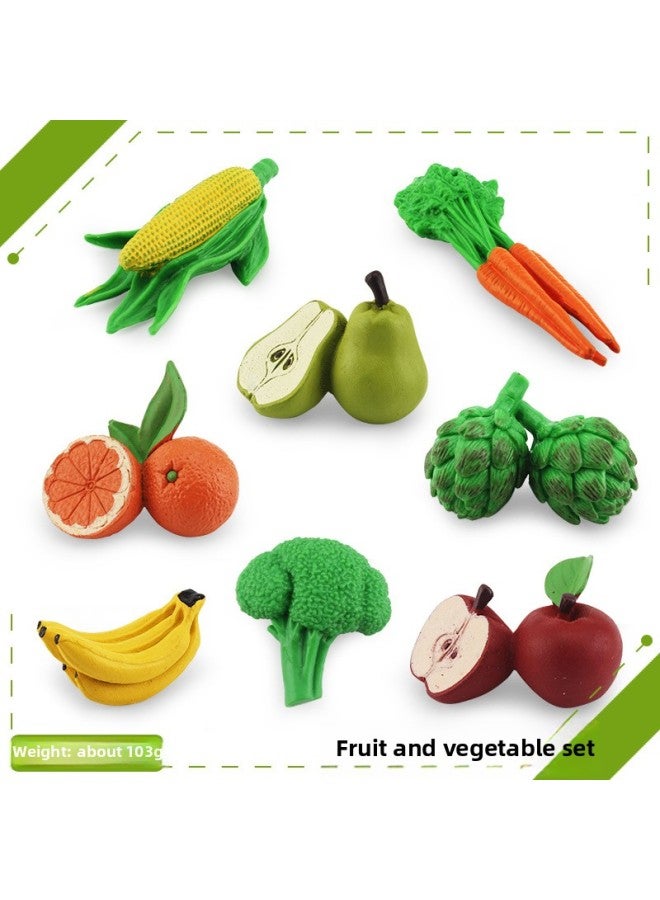 Simulation Fruit And Vegetable Suit For Apple Pear Orange Banana Carrot Corn Broccoli Artichoke Desktop Toy-Specifications:BL-1197 Fruits And Vegetables 103g  - Image 1