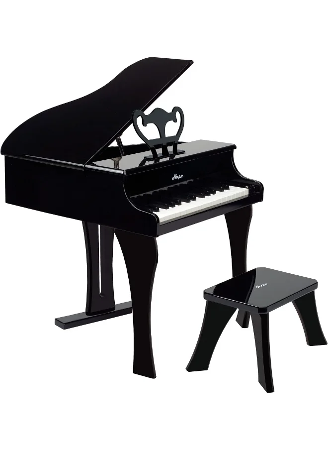 Hape Happy Grand Piano Musical Instrument With Table – 30-Key Wooden Piano For Toddlers | Promotes Hand-Eye Coordination & Creativity | Kid-Sized Colorful Piano For Early Musical Exploration 3Y+