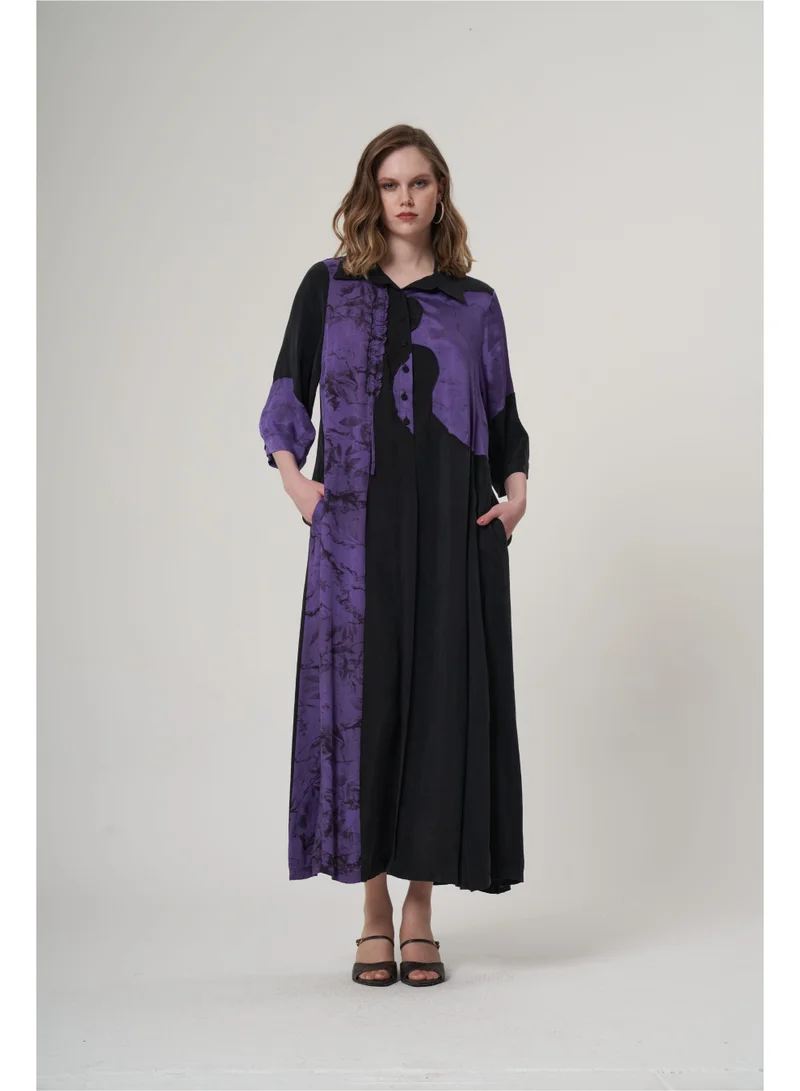 MissWhence  Asymatric plus size dress - Purple for Women | Best Price UAE