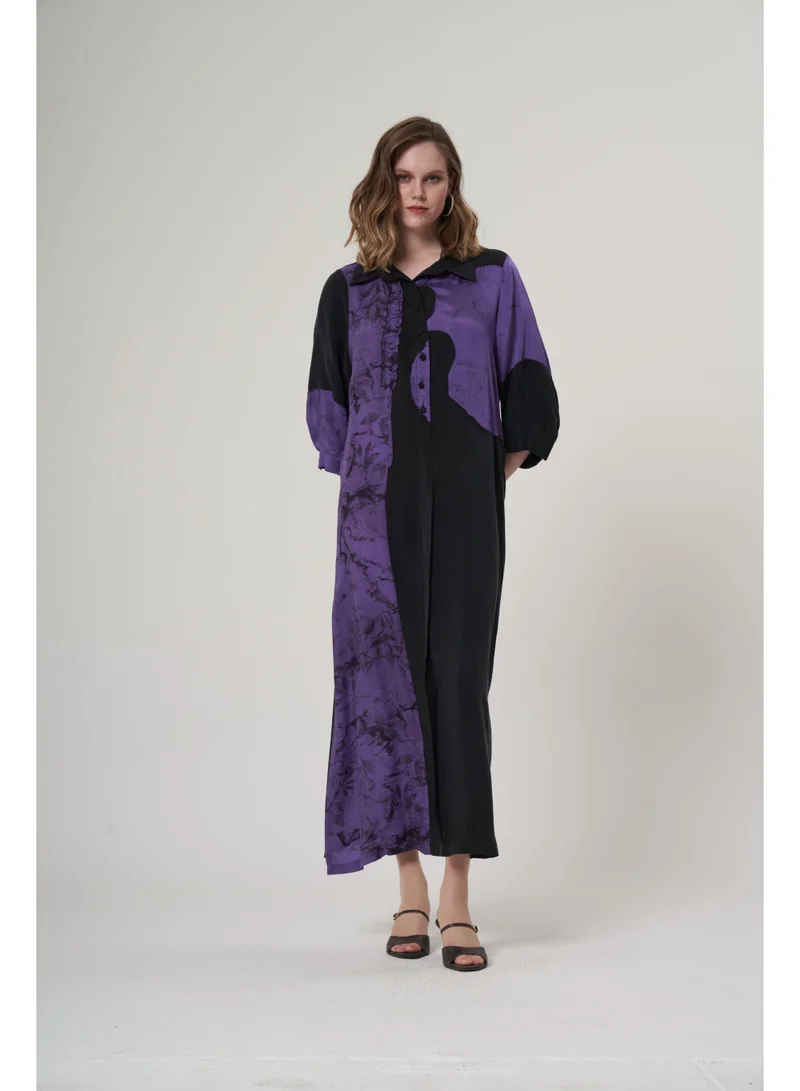 MissWhence  Asymatric plus size dress - Purple for Women | Best Price UAE