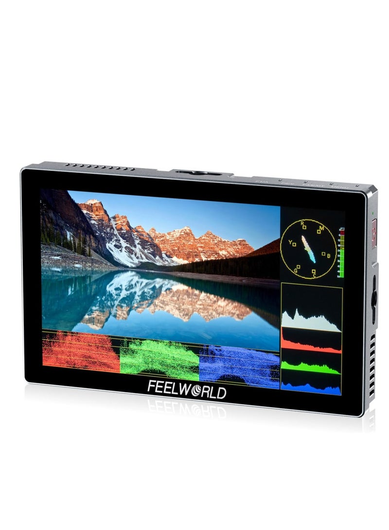 فيل وورلد شاشة مراقبة ميدانية FEELWORLD P6X من الألومنيوم مقاس 5.5 بوصة DSLR بشاشة تعمل باللمس 4K HDM - Image 1