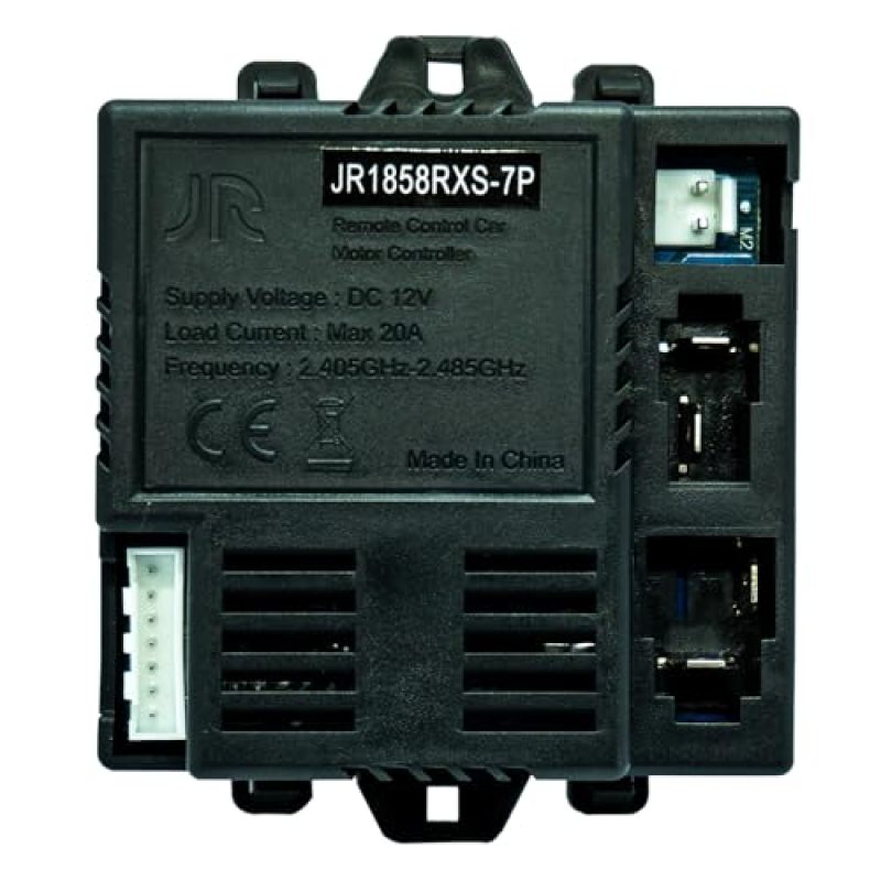 جهاز استقبال سيارة الأطفال الكهربائية JR1858RXS-7P بتصميم 7 دبابيس يعمل عند التوصيل - يعيد التحكم اللاسلكي لأجهزة تحكم السيارات الكهربائية من أجل مراقبة الوالدين - Image 3