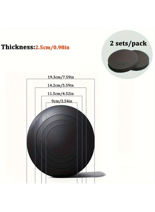 Black 2 Sets Car Speaker Sound Deadening Mat Self Adhesive Noise Reduction Pad - Image 1