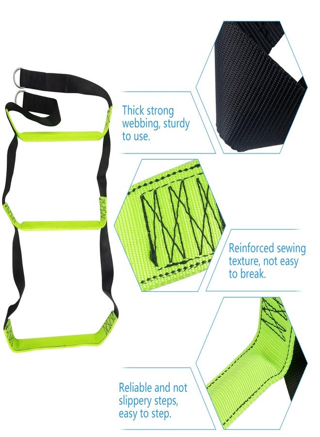 Itayak Boat Rope Ladder, Portable Boarding Fishing Climbing Rope Outdoor Foldable Ladder for Inflatable Boat, Sailboat, Kayak, Motorboat, Canoeing (3 Steps) - Image 3