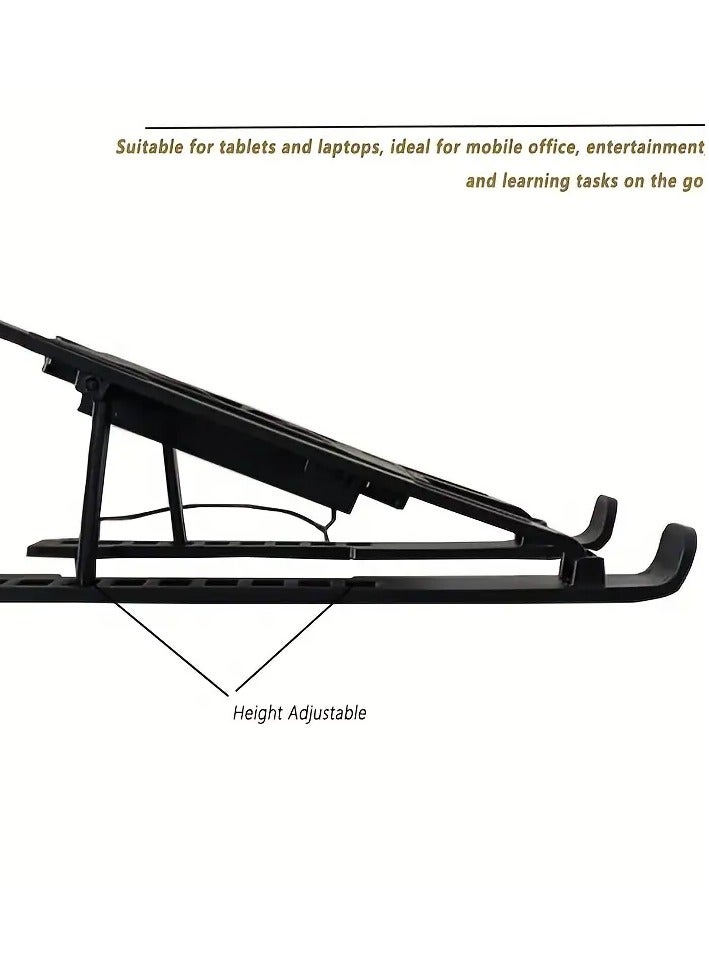 Laptop Cooling Stand – Durable PC Material, Compact & Portable Design, Efficient Heat Dissipation for Gaming & Work, Modern Aesthetic Laptop Accessory - Image 3
