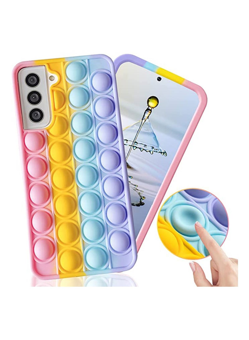 Y&D Phone Case for Samsung Galaxy S21 5G, KASTWAVE Push Pop Fidget Toy Cute Funny Stylish Fashion Unique Design Silicone Bubble Sensory Anxiety Stress Reliever Protecive Gifts Kids Adults - Image 1