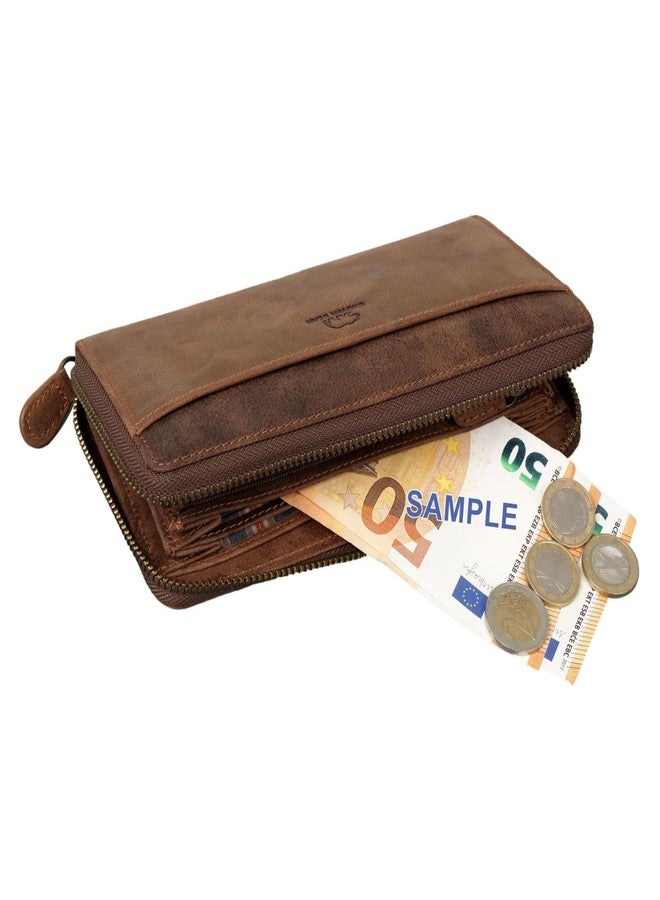 BROWN BEAR ANI Premium Leather Clutch Wallet for Woman | RFID Protected | Ladies Purse for Women (Brown) - Image 4