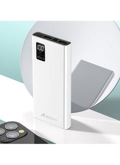 ALFY & CO 20000 mAh Power Bank Portable Charger USB Type C Battery Pack 22.5W Fast Charging Compatible with iPhone 16 15 14 13 Pro Max Samsung Galaxy Z Fold 6 S24 S23 S22 S21 Ultra Apple Watch Airpods iPad white  - Image 5