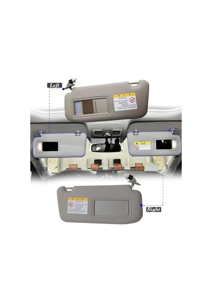 QASULER Gray Sun Visor for Mazda CX-5 (2012-2024) - Image 2