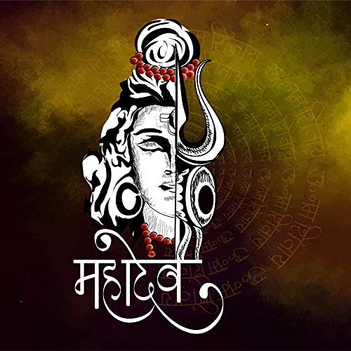 5 Ace Mahadev 6 Sticker |God Sticker for Room|Religious Sticker|Sticker for Any Room|HD Sticker for Home,Office,Gym Decor(12X18inch_Multicolor) - Image 1