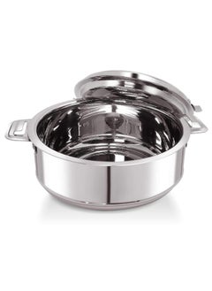 BLACKSTONE Stainless Steel Casserole Lightweight Easy to Handle Hotpot with Lid Silver-Madina 2500ml/2.5Ltr  - Image 4