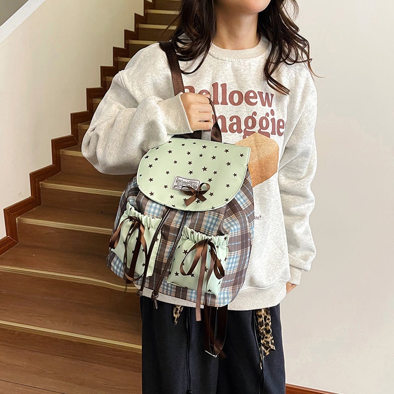 Kids Butterfly Bow Backpack Mint Green - Image 3